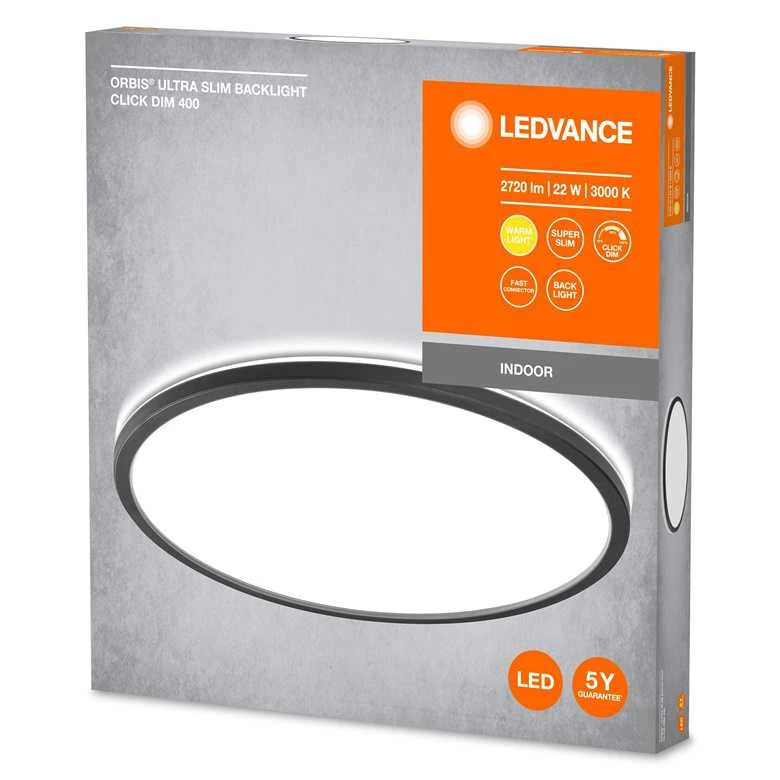 Lubinis šviestuvas Osram Šviestuvas plafonas Ledvance ORBIS ULTRA SLIM CLICKDIM, 22 W