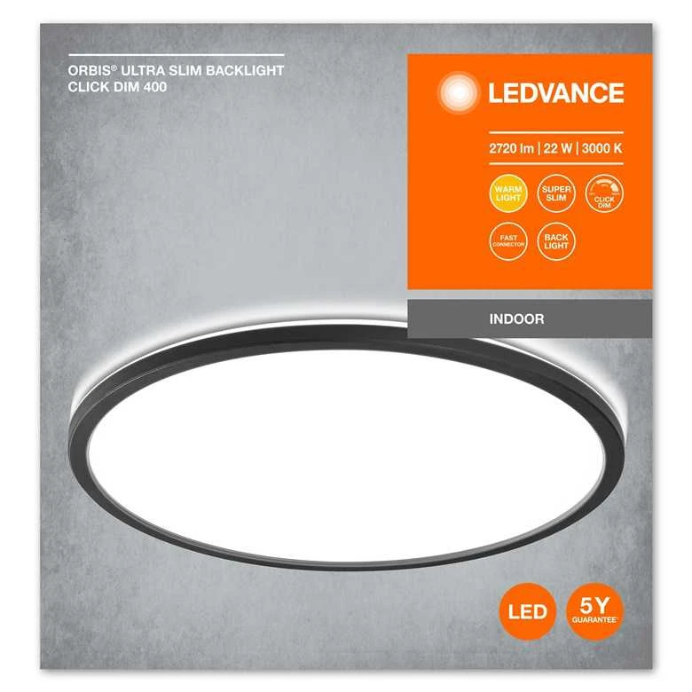 Lubinis šviestuvas Osram Šviestuvas plafonas Ledvance ORBIS ULTRA SLIM CLICKDIM, 22 W