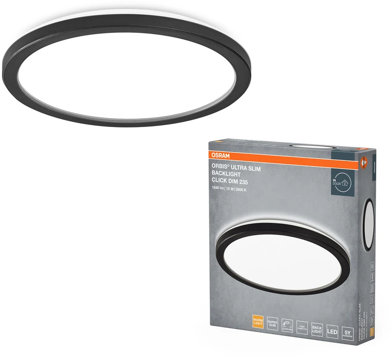 Šviestuvas plafonas Ledvance/Osram Orbis Ultra Slim Clickdim, 15 W, LED, 3000 °K