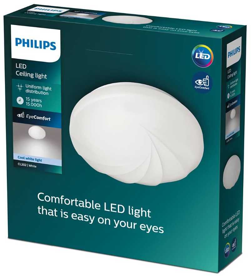 Lubinis šviestuvas Šviestuvas plafonas Philips Shell CL202, 10 W, LED