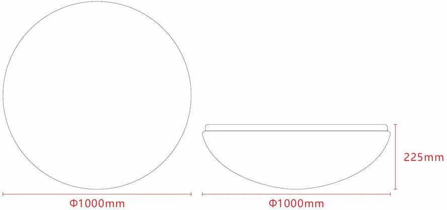 Lubinis šviestuvas Carruzzo LED Ceiling STARS CMLED-322A-90W 100cm