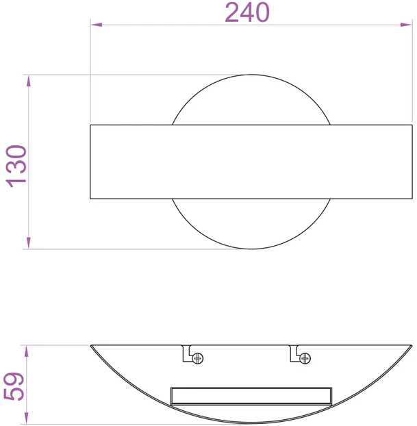 Sieninis šviestuvas Kinkiet Domoletti WALL LAMP LUISA WL14015A-WH 4W LED