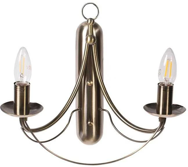 Sieninis šviestuvas Kinkiet Domoletti WALL LAMP MARIANA MB122-2 2X60W E14
