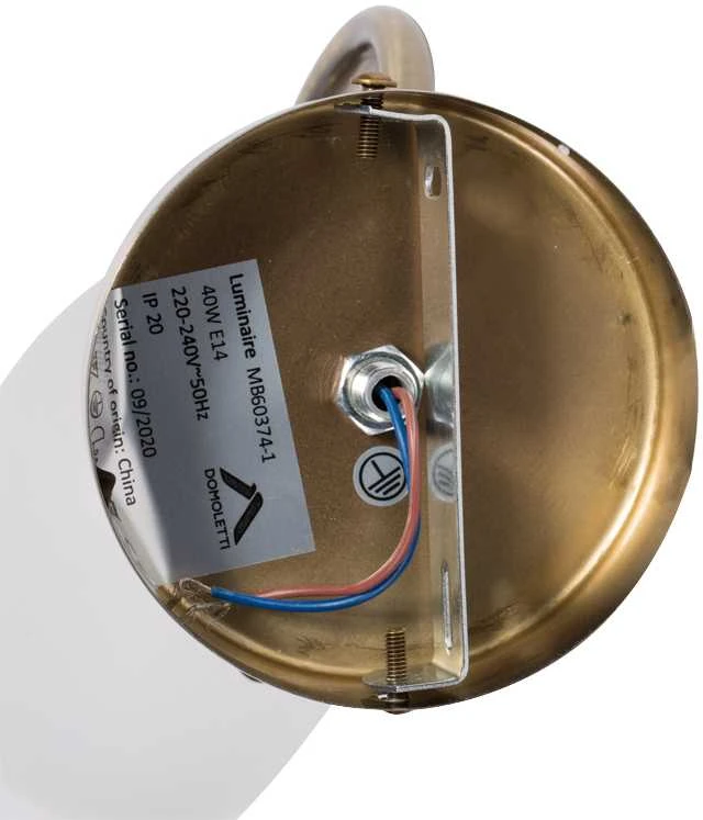 Sieninis šviestuvas DOMOLETTI MB60374-1, 40 W, E14