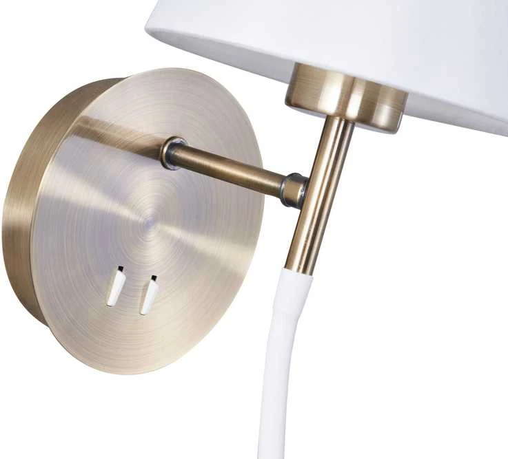 Sieninis šviestuvas Nezatříděno Kinkiet Domoletti WALL LAMP RAMZI 18237-AB 60W E27 3W LED