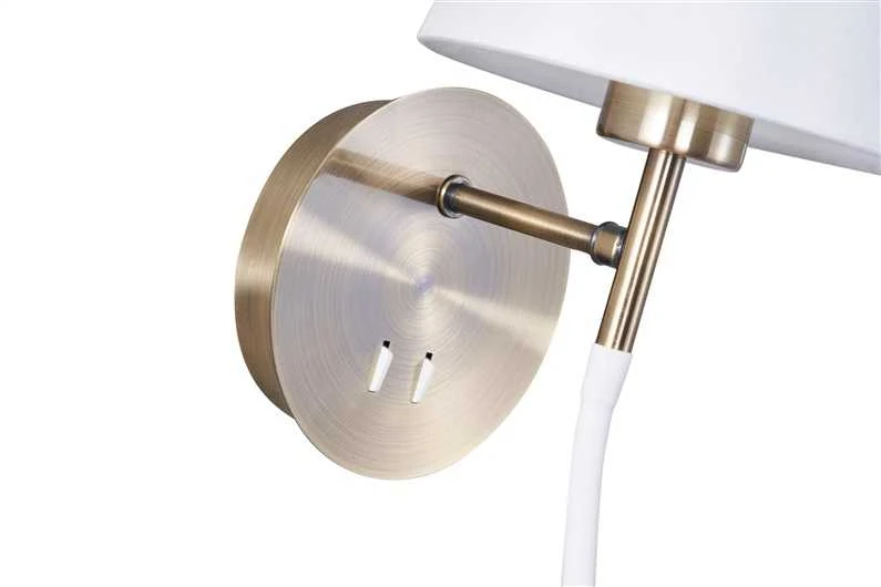 Sieninis šviestuvas Nezatříděno Kinkiet Domoletti WALL LAMP RAMZI 18237-AB 60W E27 3W LED