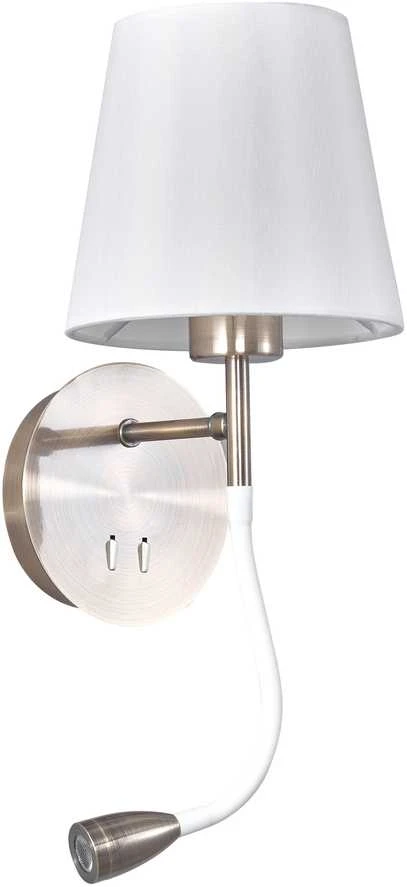 Sieninis šviestuvas Nezatříděno Kinkiet Domoletti WALL LAMP RAMZI 18237-AB 60W E27 3W LED
