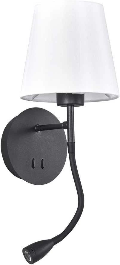 Sieninis šviestuvas Kinkiet Domoletti WALL LAMP RAMZI 18237-BK 60W E27 3W LED