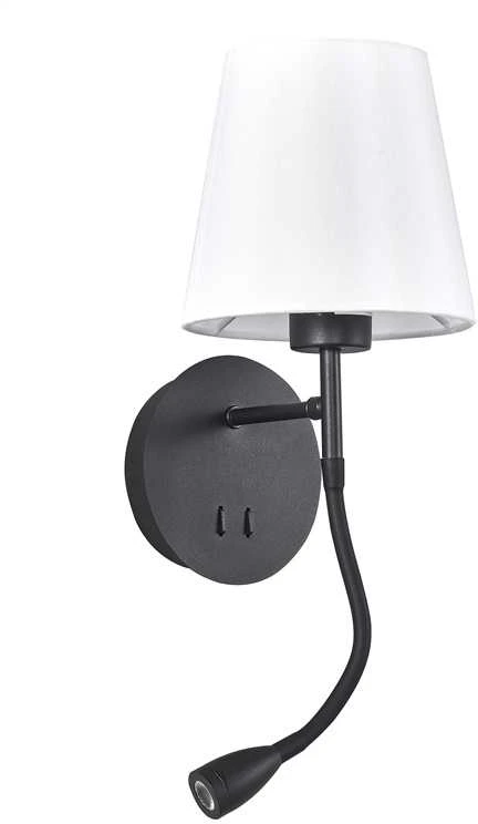 Sieninis šviestuvas Kinkiet Domoletti WALL LAMP RAMZI 18237-BK 60W E27 3W LED