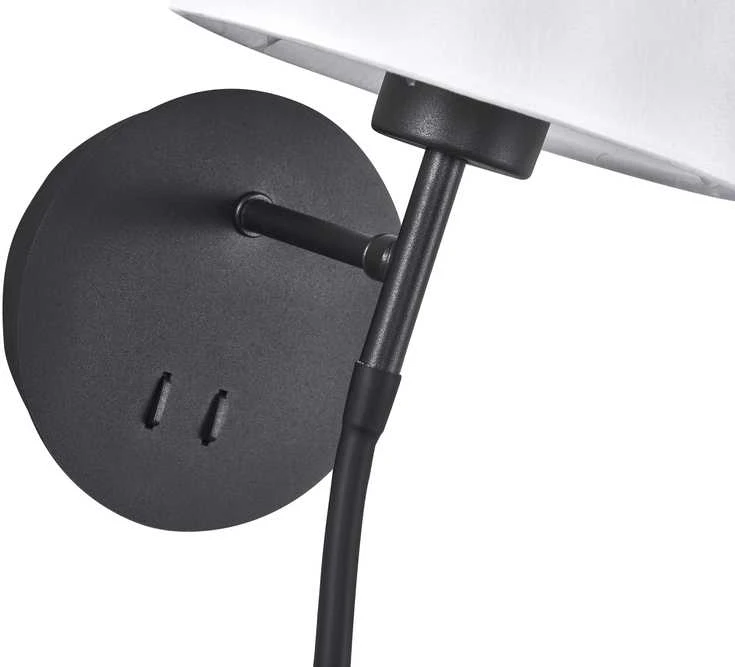 Sieninis šviestuvas Kinkiet Domoletti WALL LAMP RAMZI 18237-BK 60W E27 3W LED