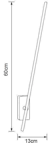 Sieninis šviestuvas Kinkiet Domoletti WALL LED LIGHT STIM 7W 60CM GOLD