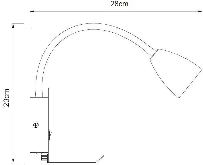 Sieninis šviestuvas Kinkiet Domoletti WALL LIGHT TUU GU10 Juodas