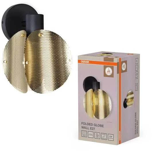 Osram Sieninis šviestuvas FOLDED GLOBE, E27, aukso sp.