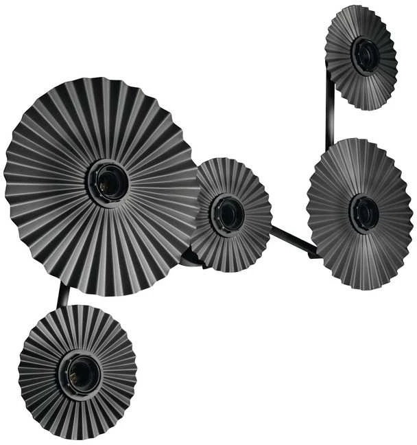 Osram Sieninis šviestuvas PLISSE, 5xE27, tamsiai pilkas