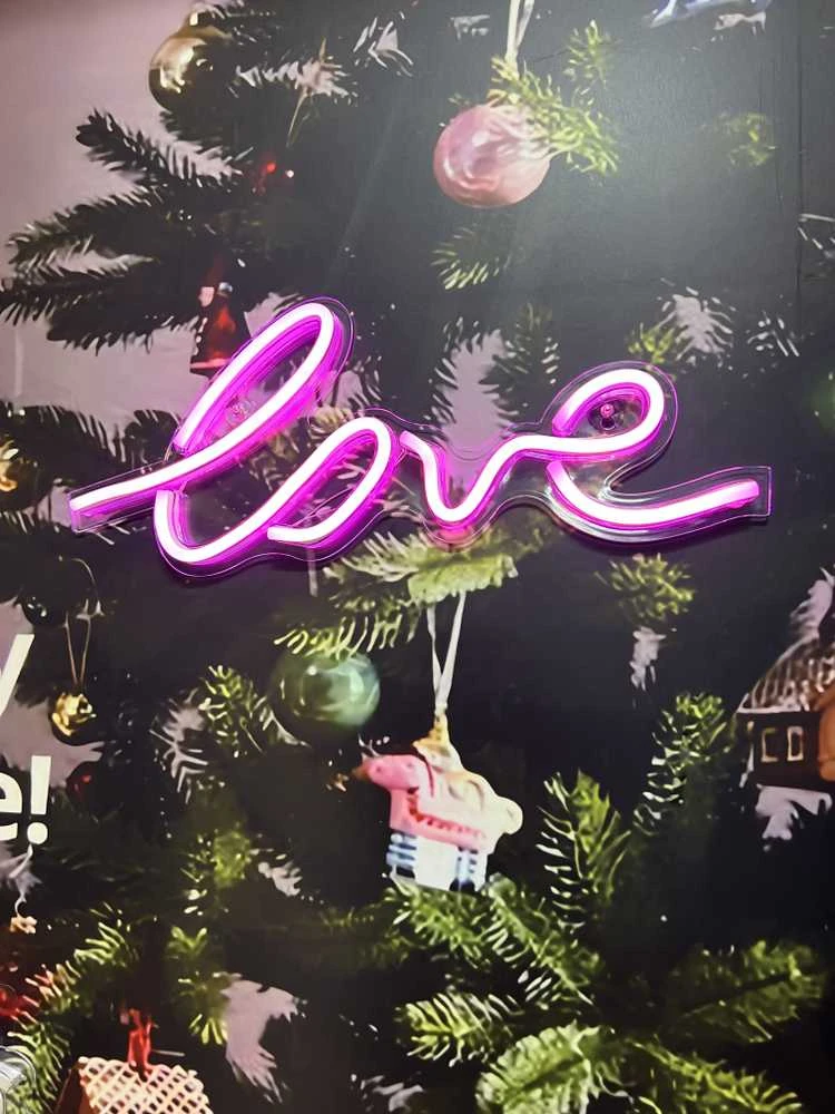 Sieninis šviestuvas Standart WALL LED LIGHT PARTY LOVE RGB USB