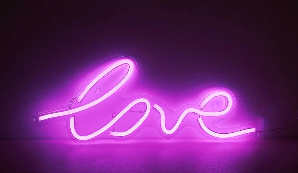 Sieninis šviestuvas Standart WALL LED LIGHT PARTY LOVE RGB USB