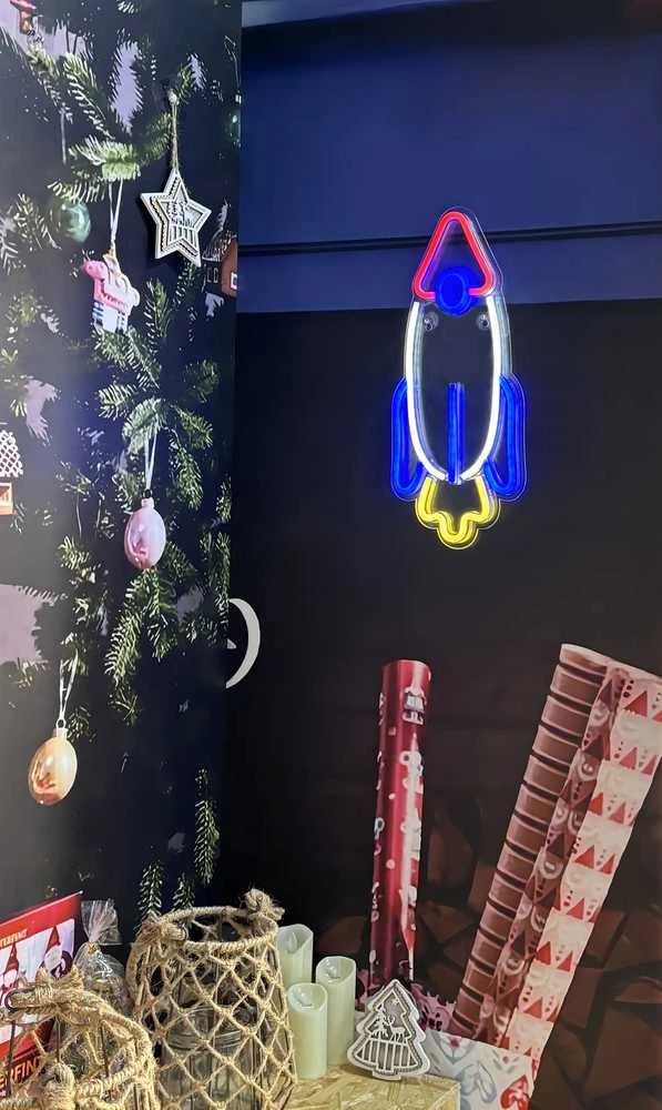 Sieninis šviestuvas Standart WALL LED LIGHT PARTY ROCKET RGB USB
