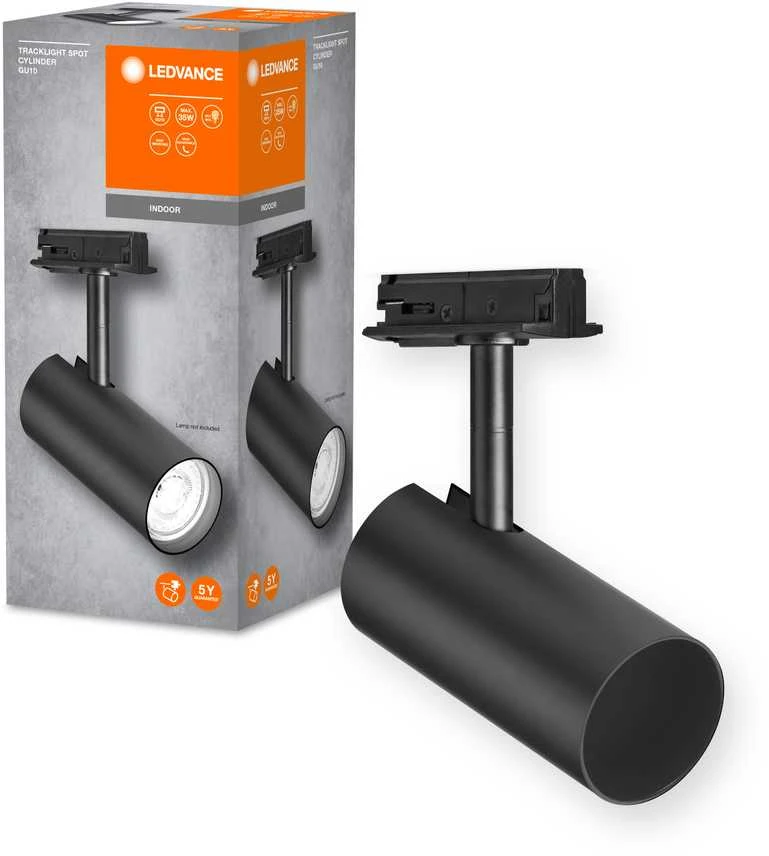 Ledvance Akcentinis šviestuvas į vienfazį bėgelį TRACKLIGHT SPOT, GU10, juodas