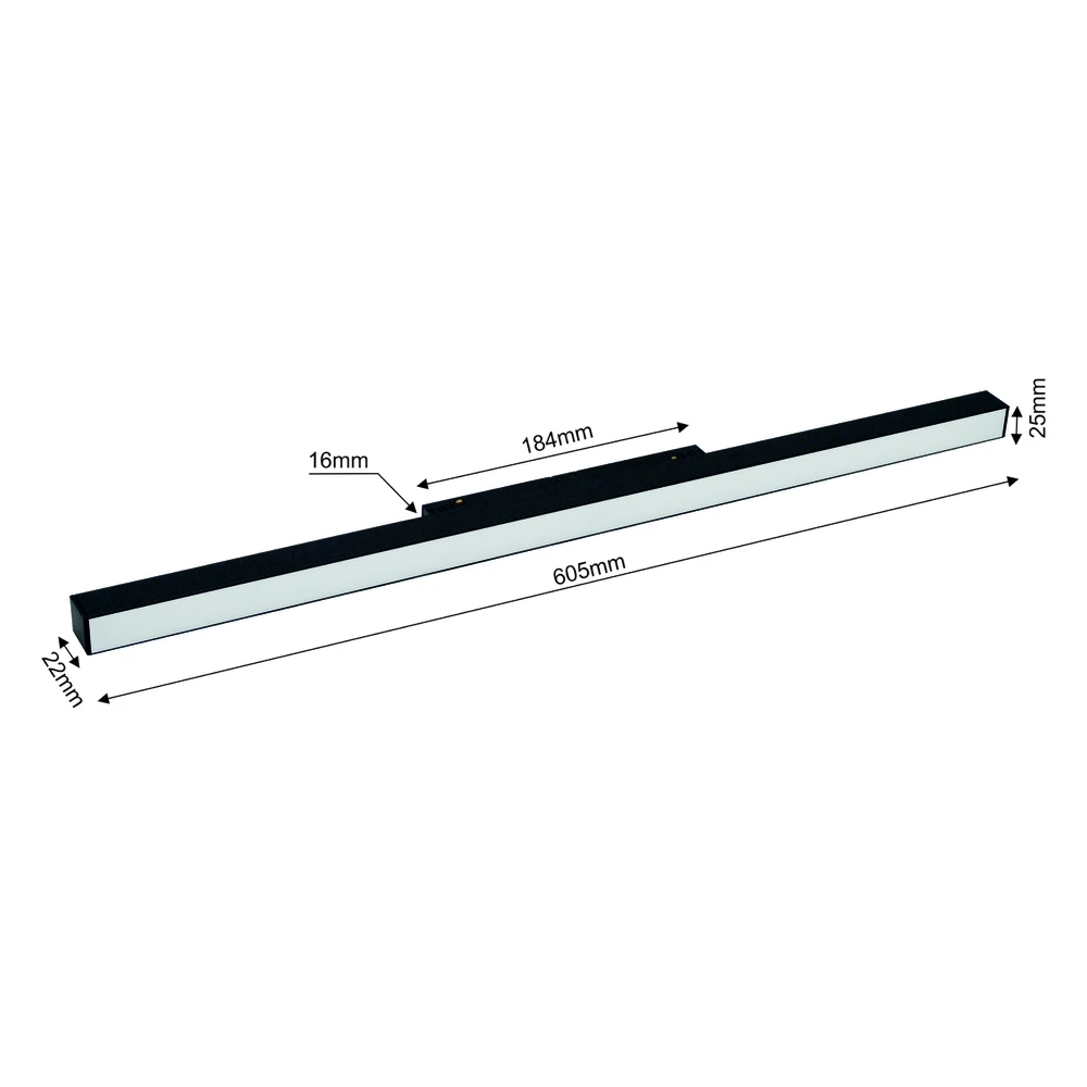 Lubinis šviestuvas Šviestuvas Modoled Magnetic, 18 W, LED, 3000 - 6000 °K
