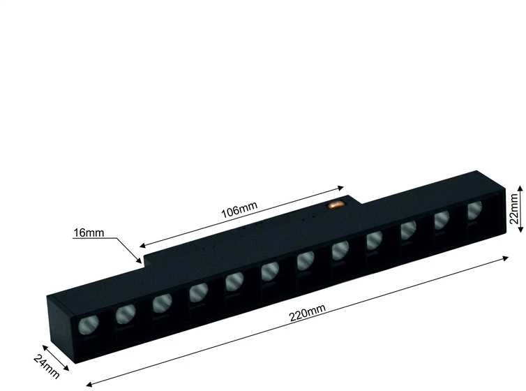 Lubinis šviestuvas Šviestuvas Modoled Magnetic, 12 W, LED, 3000 - 6000 °K