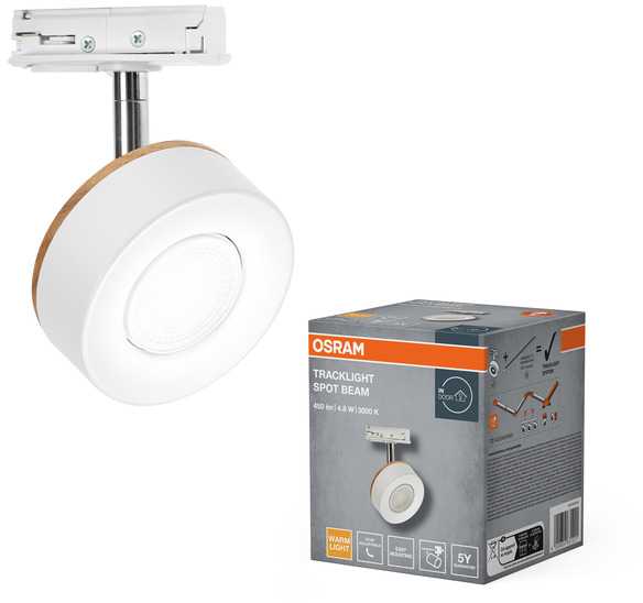 Šviestuvas bėgelių sistemai Osram, LED, 1 x 4.80 W