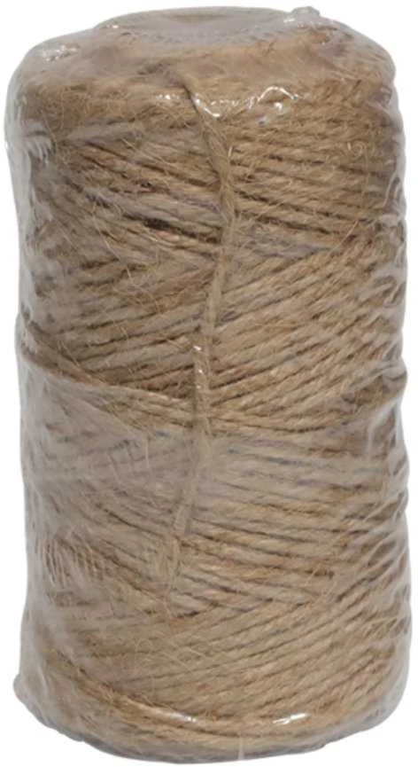 Lasso Džiuto virvė, trijų gijų, susukta, ruda, 100 m