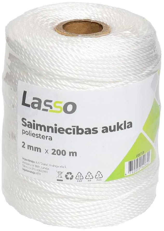 Lasso Aukla saimniecības 2mm 100m poliesters