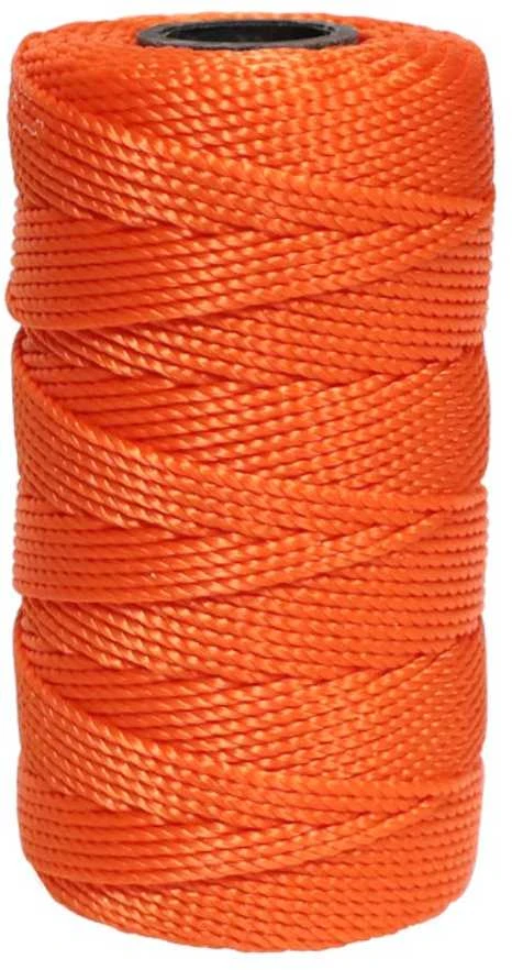 Lasso Polipropileninis susuktas laidas 1,5 mmx100 m, oranžinės spalvos