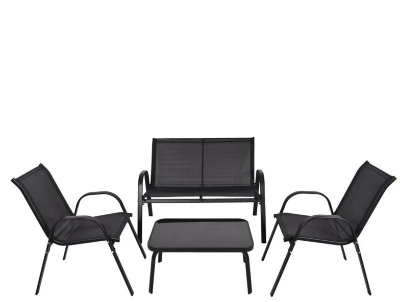 Lauko baldų komplektas Gardena Outdoor furniture set Rivet KD. juodas