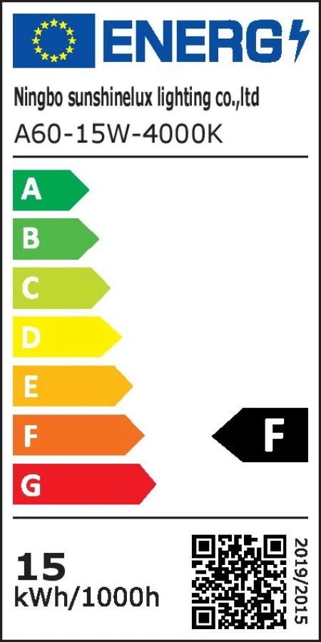 Led lemputė BESK A60 15W E27 4000K