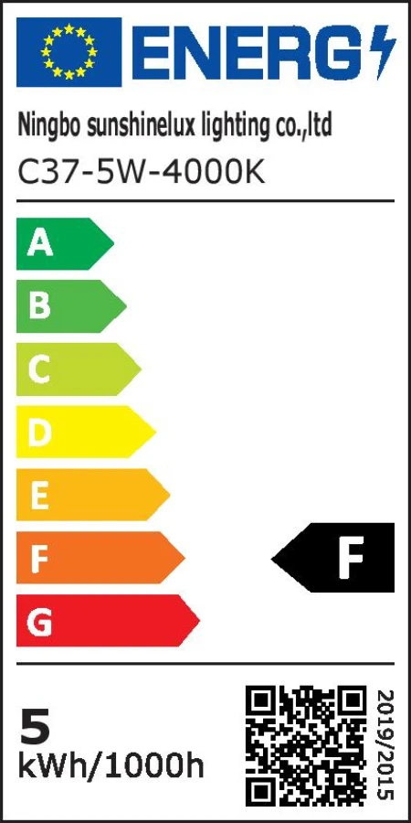 LED lemputė BESK C37 E14 5W 4000K