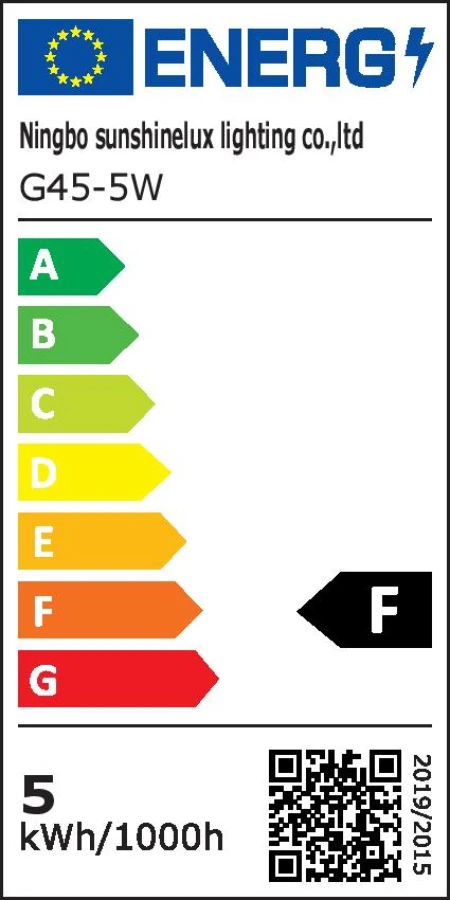 LED lemputė BESK G45 5W šiltai balta