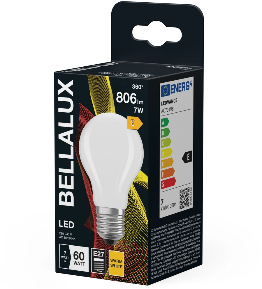 Bellalux Osram ŻAR.LED BELX CLA 6.5W 827 FR E27