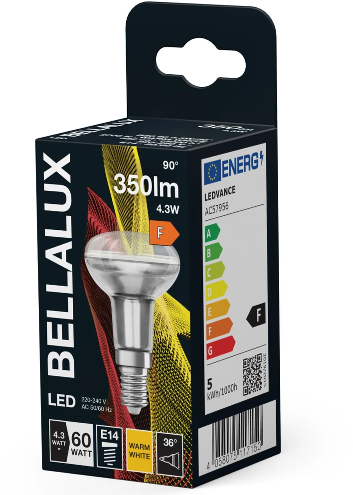 LED lemputė Bellalux SR5060 4.3W Šilta balta E14