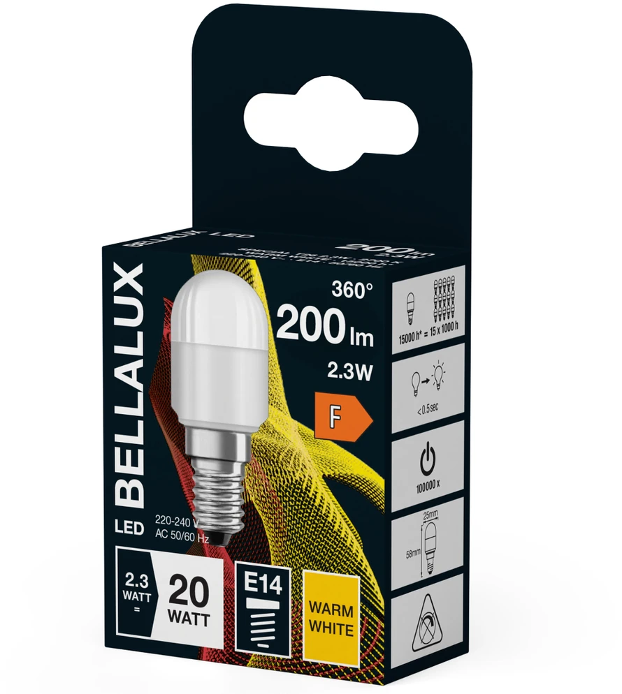 LED lemputė Bellalux T2620 E14 2.3W/827