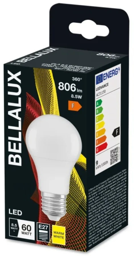 Osram BELX CLA 8W 827 FR E27 LED lemputė