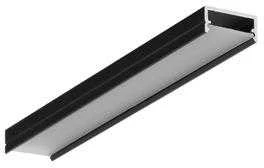 LED juostos profilis Standart BEGTON12 Paviršinis F2005321, juoda sp.