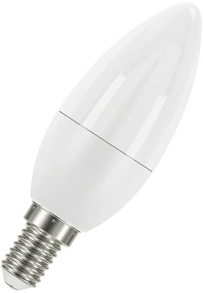 LED lemputė E14 230V 5W 470lm, žvakės formos, šiltai balta, 2700K, EMOS