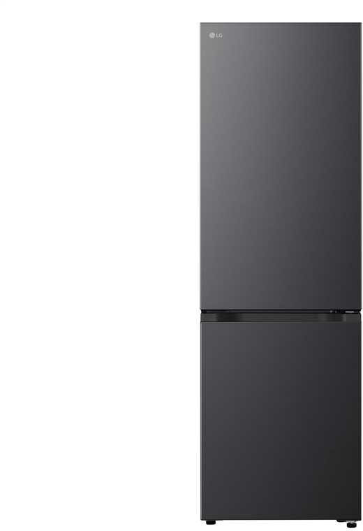 LG Šaldytuvas | GBBSJ10EEP | Energy efficiency class E | Free standing | Combi | Height 186 cm | No Frost system | Šaldytuvas net capacity 220 L | Šaldiklis net capacity 113 L | Ekranas | 35 dB | Essence Matte Juodas