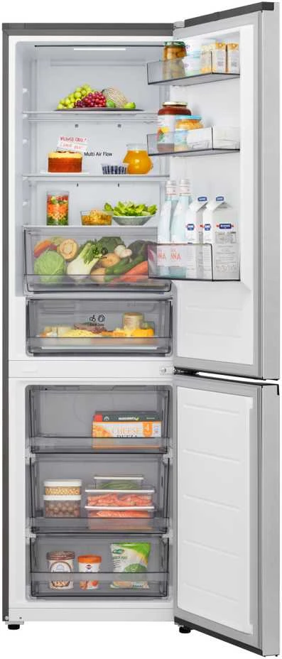 LG Šaldytuvas | GBBSJ10EPY | Energy efficiency class E | Free standing | Combi | Height 186 cm | No Frost system | Šaldytuvas net capacity 220 L | Šaldiklis net capacity 113 L | Ekranas | 35 dB | Prime Sidabrinis