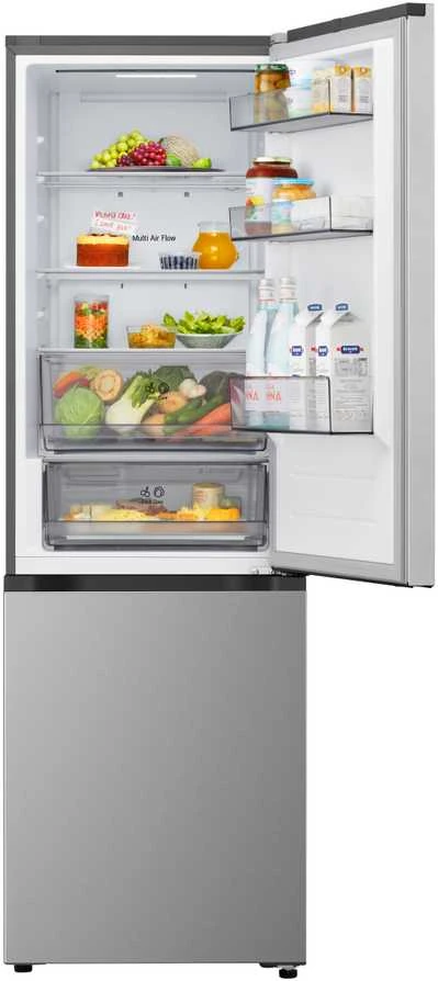 LG Šaldytuvas | GBBSJ10EPY | Energy efficiency class E | Free standing | Combi | Height 186 cm | No Frost system | Šaldytuvas net capacity 220 L | Šaldiklis net capacity 113 L | Ekranas | 35 dB | Prime Sidabrinis