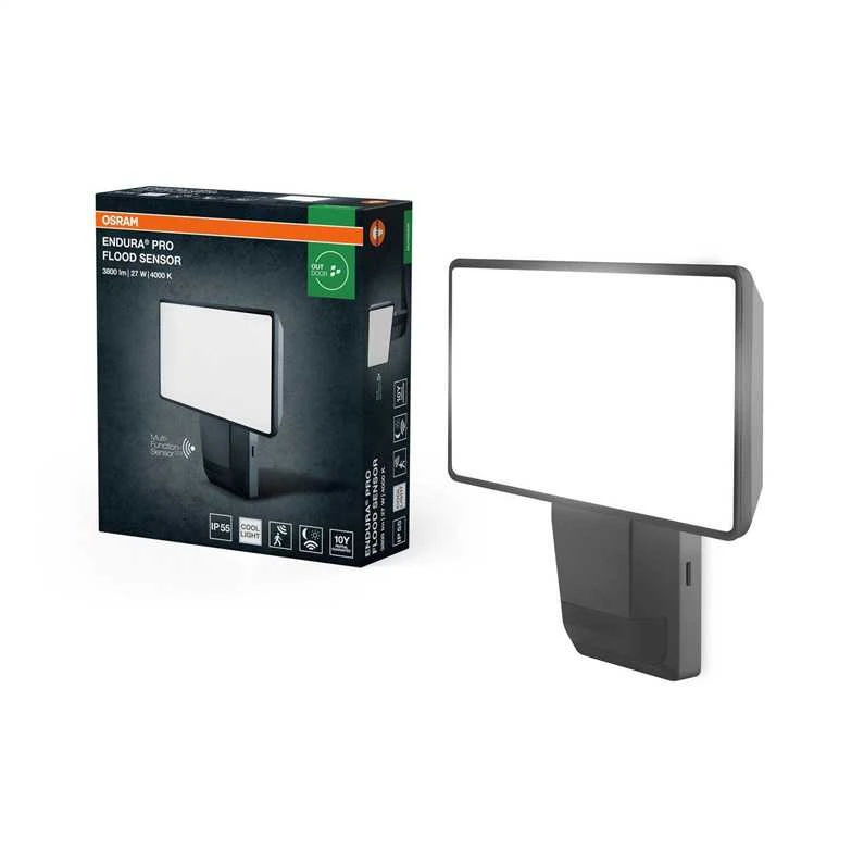 Ledvance Lauko prožektorius su judesio davikliu LED 27W 3000lm IP55
