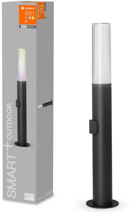 Ledvance Smart 7,5W LED pastatomas šviestuvas SMART+ WIFI FLARE, tamsiai pilkas, 3000K, reguliuojamos RGB spalvos, 80cm