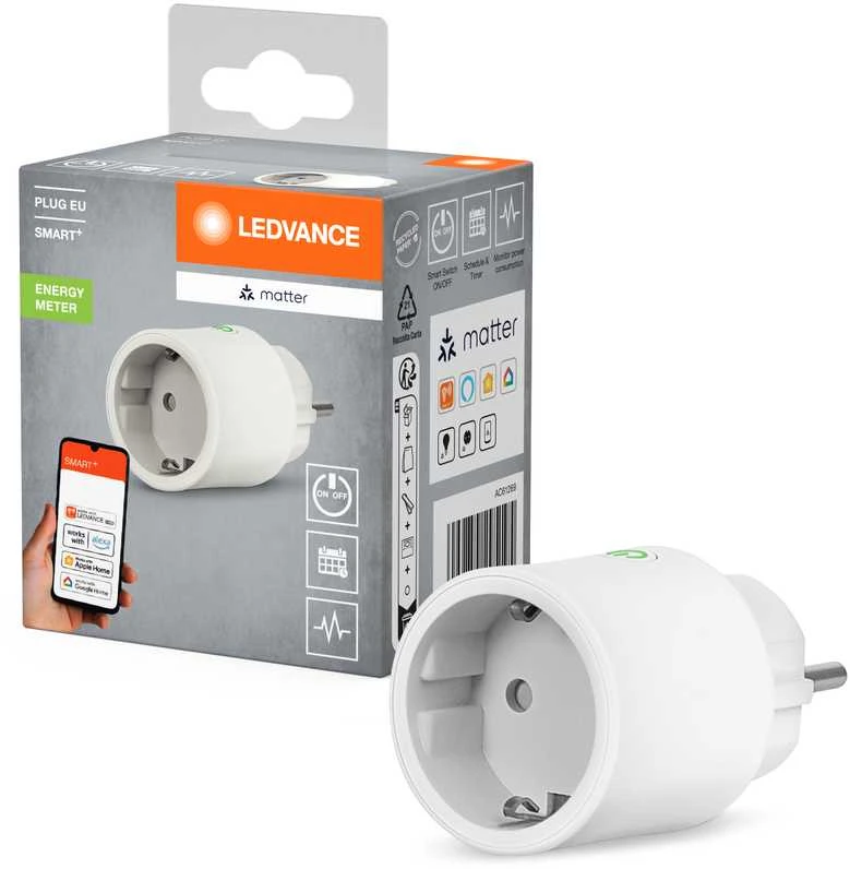 „Ledvance SMART+ Matter“ išmanusis WiFi kištukas, baltas | „Ledvance“