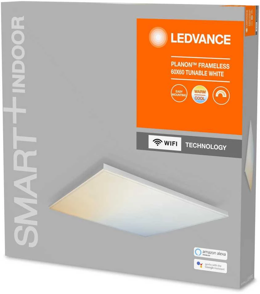 Sieninis šviestuvas Ledvance Smart 40W paviršinė panelė SMART + WIFI, balta, 3000…6500K