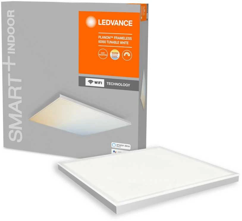 Sieninis šviestuvas Ledvance Smart 40W paviršinė panelė SMART + WIFI, balta, 3000…6500K