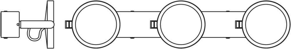 Sieninis šviestuvas Ledvance Smart 20W LED vonios šviestuvas SUNATHOME, sidabro sp., 2200-5000K, dimeriuojamas