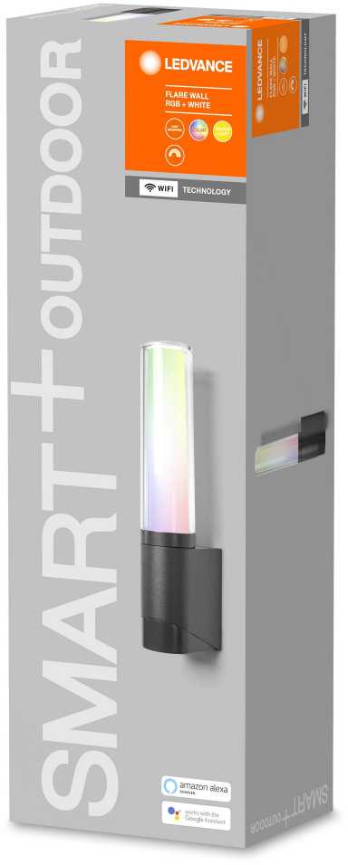 Ledvance Smart 7,5W LED šviestuvas SMART+ WIFI FLARE, tamsiai pilkas, 3000K, reguliuojamos RGB spalvos, 80cm
