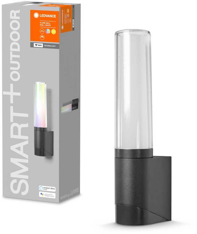 Ledvance Smart 7,5W LED šviestuvas SMART+ WIFI FLARE, tamsiai pilkas, 3000K, reguliuojamos RGB spalvos, 80cm