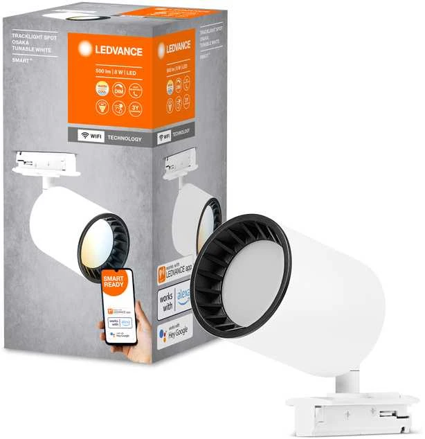 Ledvance Smart 8W šviestuvas į bėgelius SMART+, baltas, 3000-6500K, dimeriuojamas